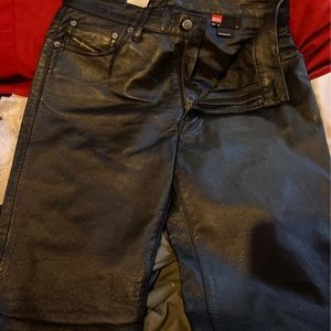 Diesel Leather pants size 28